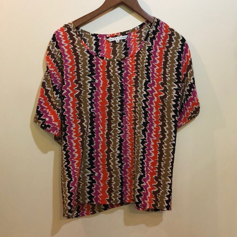 Trina Turk tie sleeve top